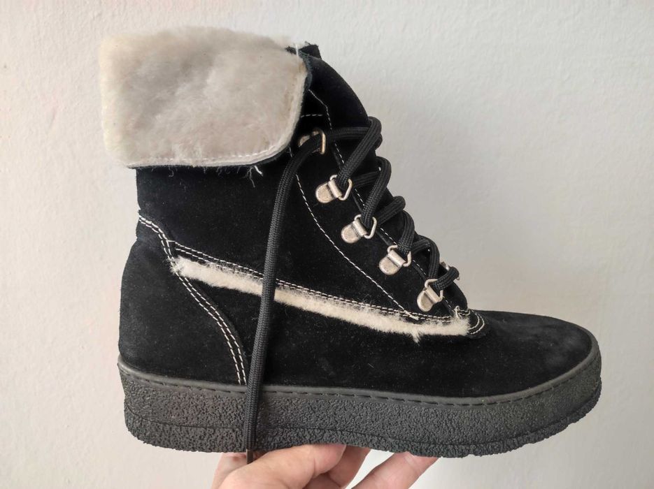 - Ammann - Markowe śniegowce, botki r. 39 Skóra