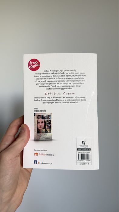 książki “Pewnego dnia” i “Dzień za dniem”, zestaw, David Levithan