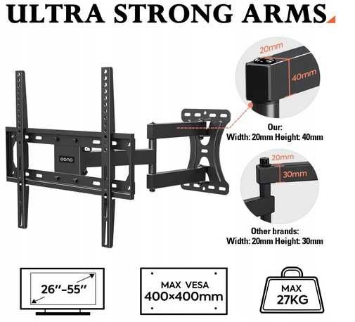 Uchwyt na telewizor Eono 26"-55"