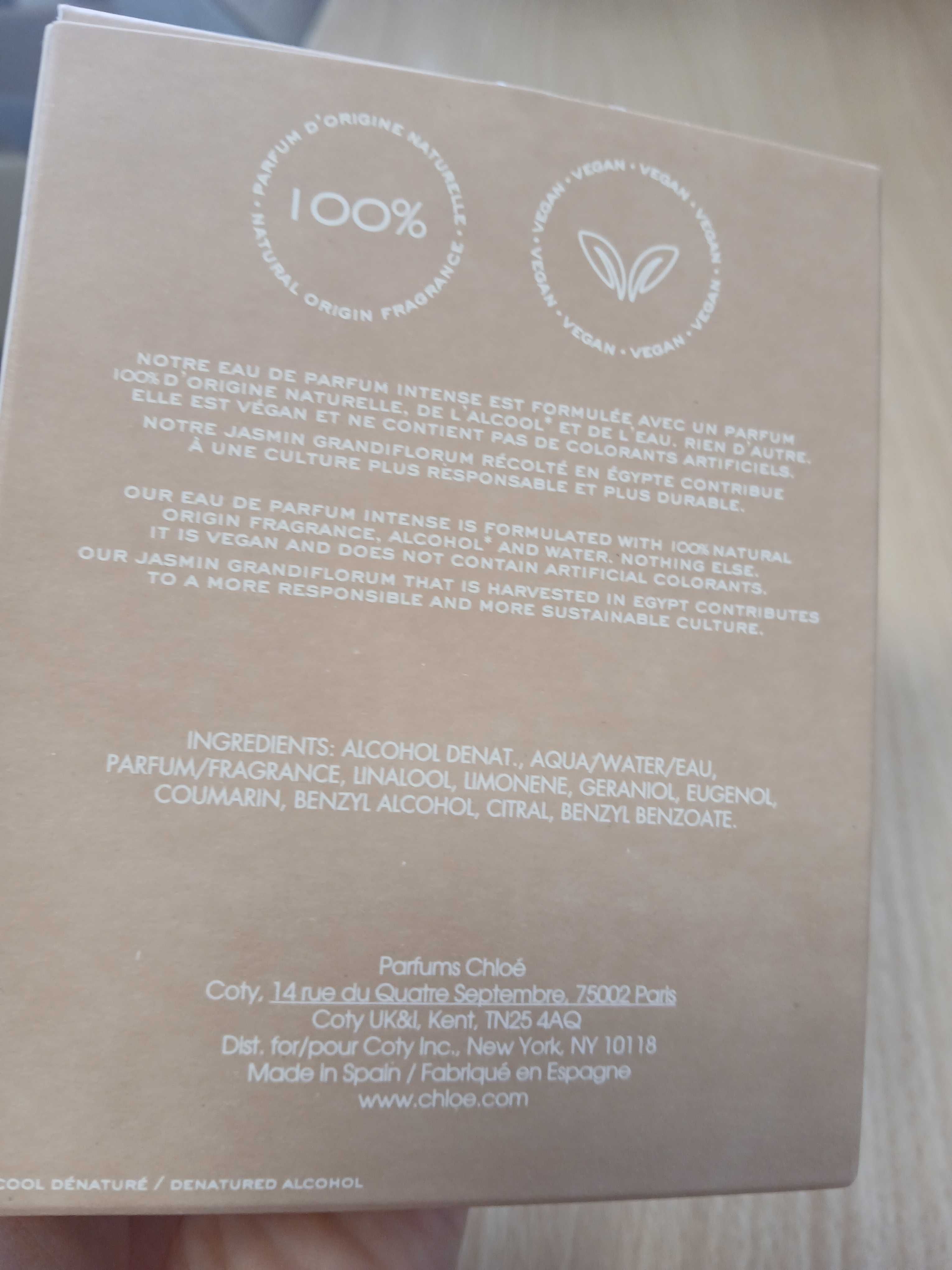 Perfumy chloe jasmin naturel intense nowe