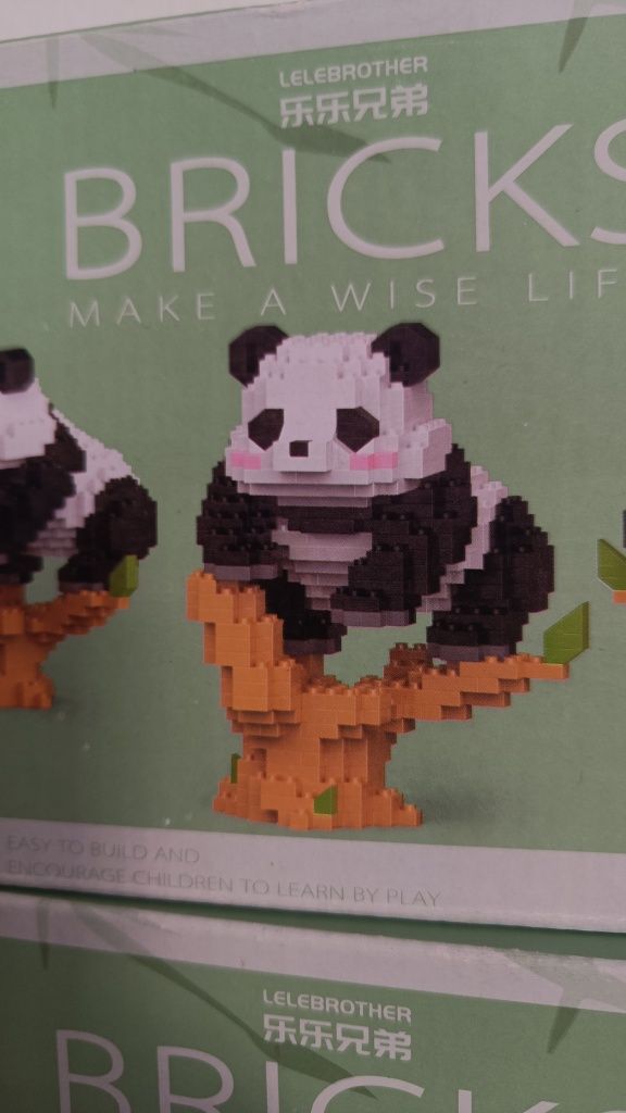 Śliczne Klocki Panda