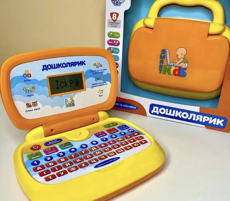 Дитячий ноутбук інтерактивний 8 режимів навчання детский ноутбук