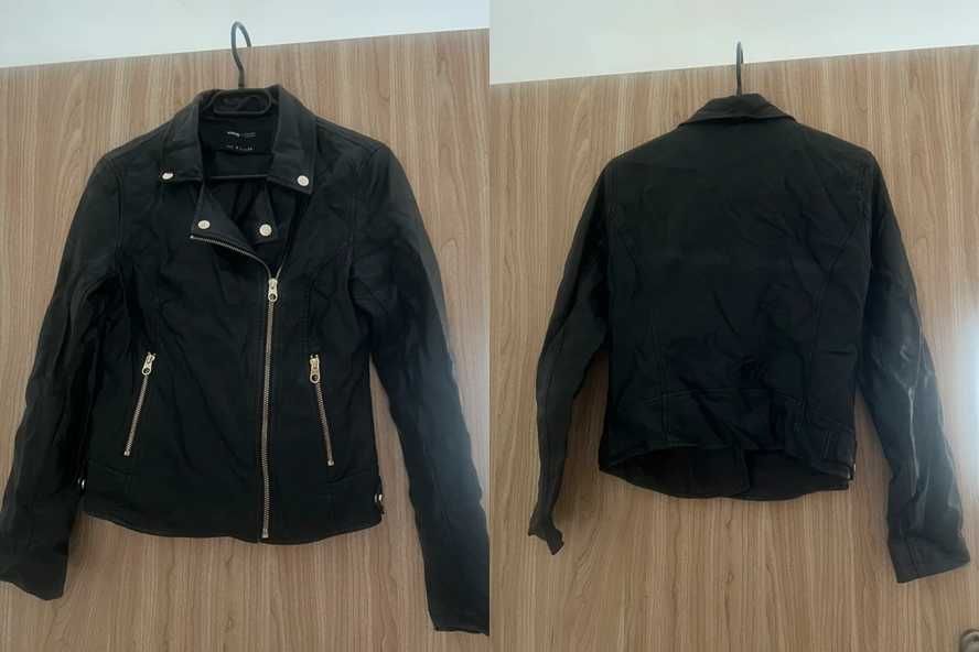 Czarna ramoneska | Skórzana kurtka damska S / 36 / 8