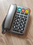 Telefon stacjonarny sznurowy dla seniora osoby starszej