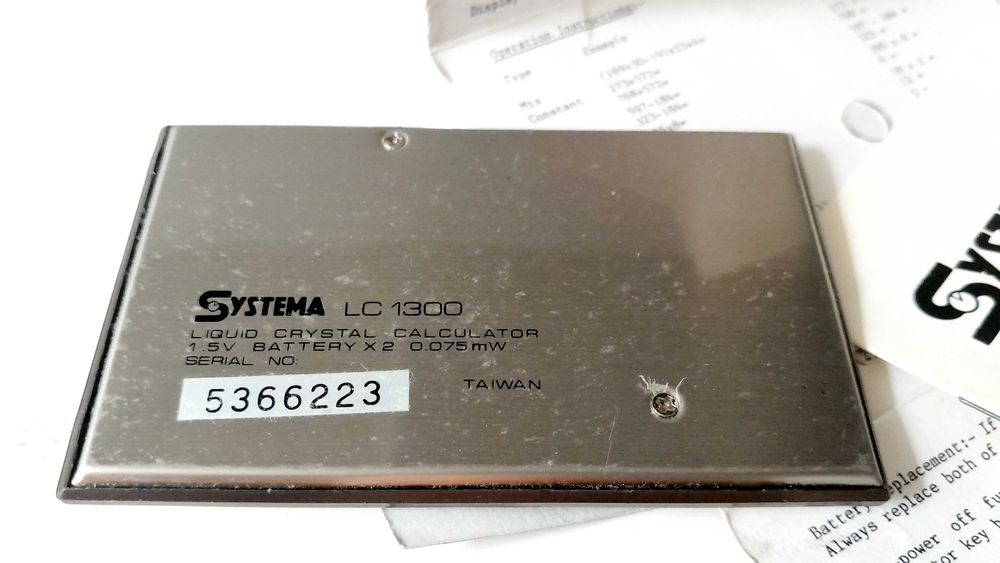 Stary Kalkulator komplet nieużywany