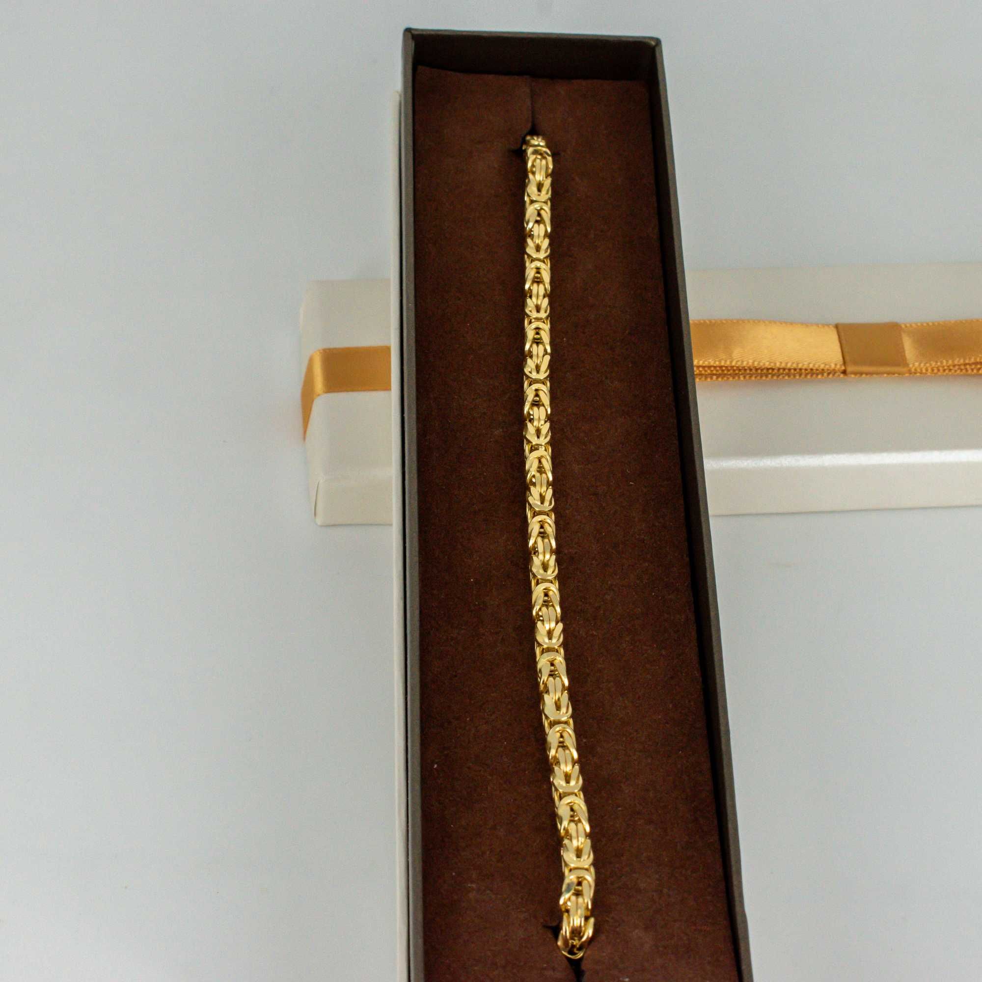 Złoty łańcuszek 585 30,31gram 55cm Królewski 4,7mm DMUCHANY Nowy