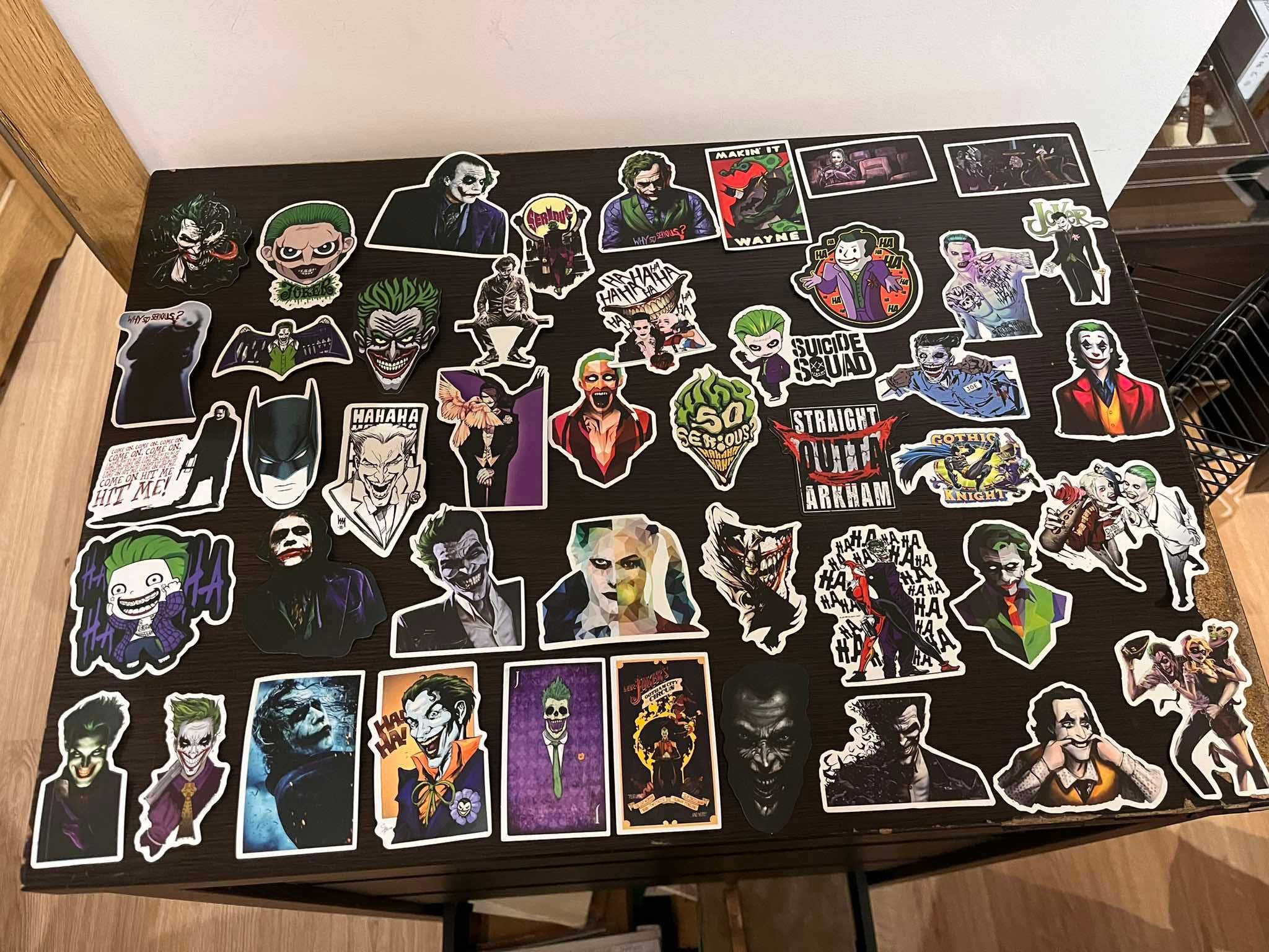 Zestaw Naklejek, Stickers Joker, Batman, Harley Queen