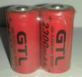2 Pilhas recarregáveis. CR 123A 2000mah