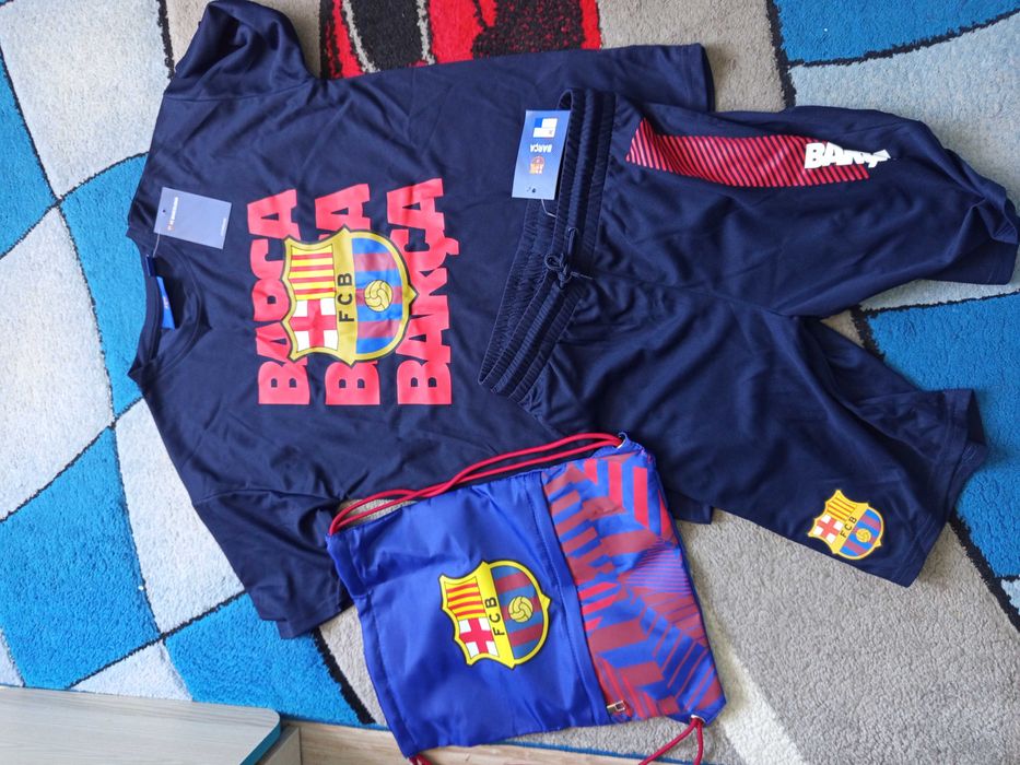 Strój piłkarski Barcelona 152-158 + worek