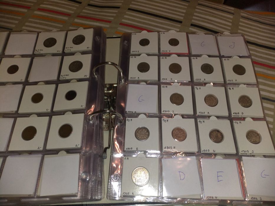 Kolekcja monet Cesarstwa Niemieckiego srebrne i rzadkie Marki Pfennigi