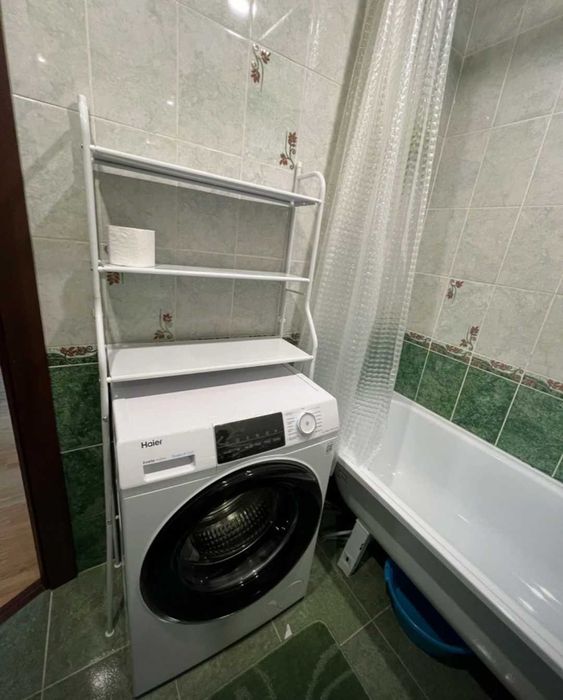 Универсальный стеллаж 156см в ванную над машинкой стелаж 3 полки