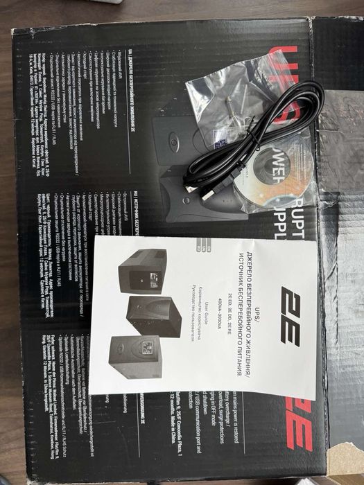 ДБЖ 2E ED2000, 2000va/1200w, led, 2xschuko (2E-ED2000)