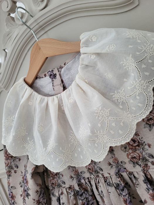 Sukienka 122 128 boho retro bawełniana na wesele sesję okazję