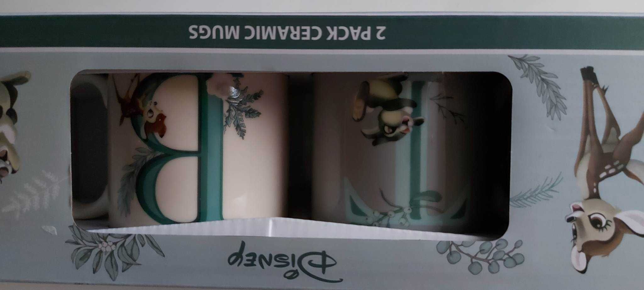 KUBKI - 2 ORYGINALNE Bambi Disney - super prezent, ładnie zapakowany