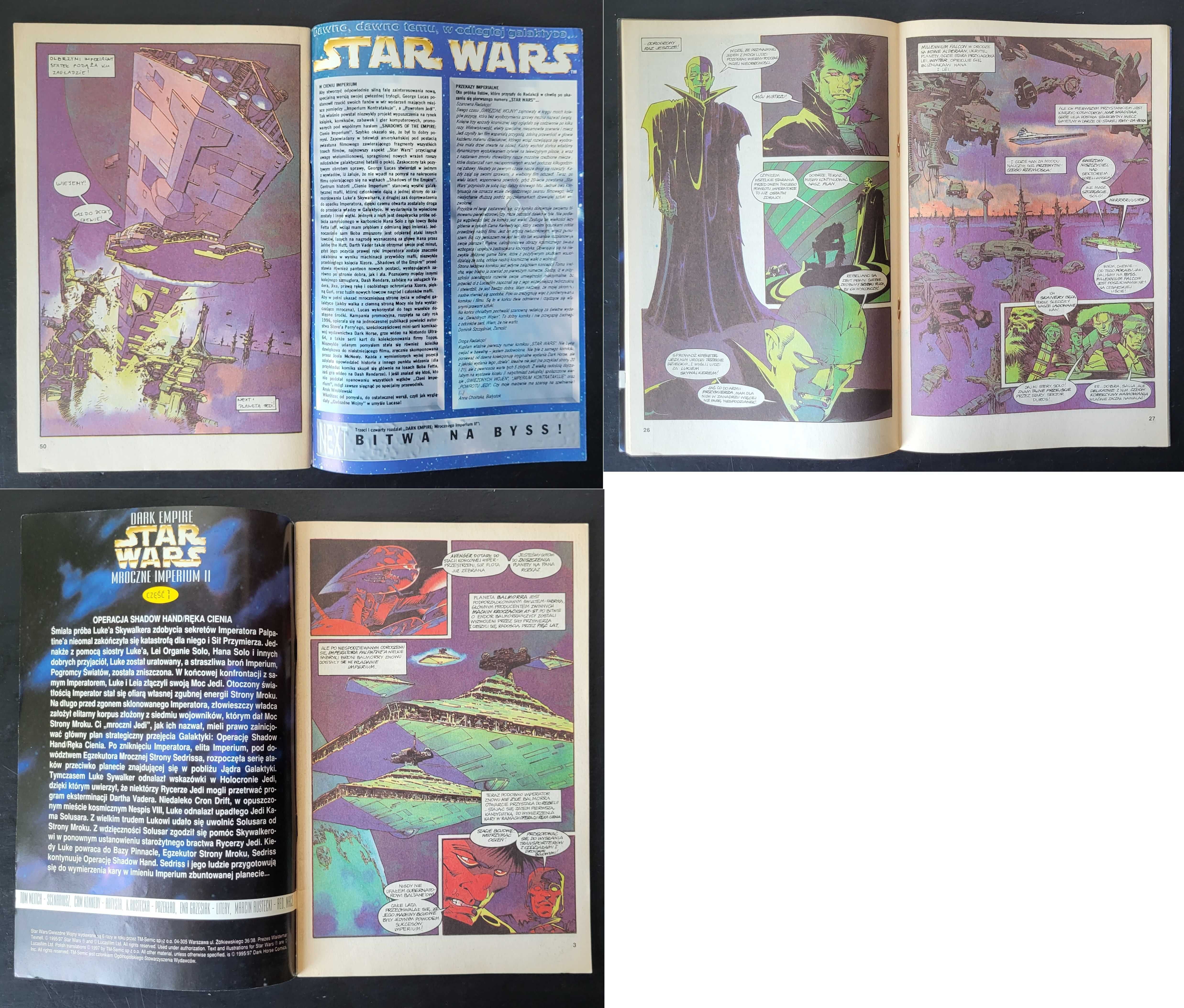 Star Wars Gwiezdne Wojny Dark Empire I i II (1-6) - Komiks TM-Semic