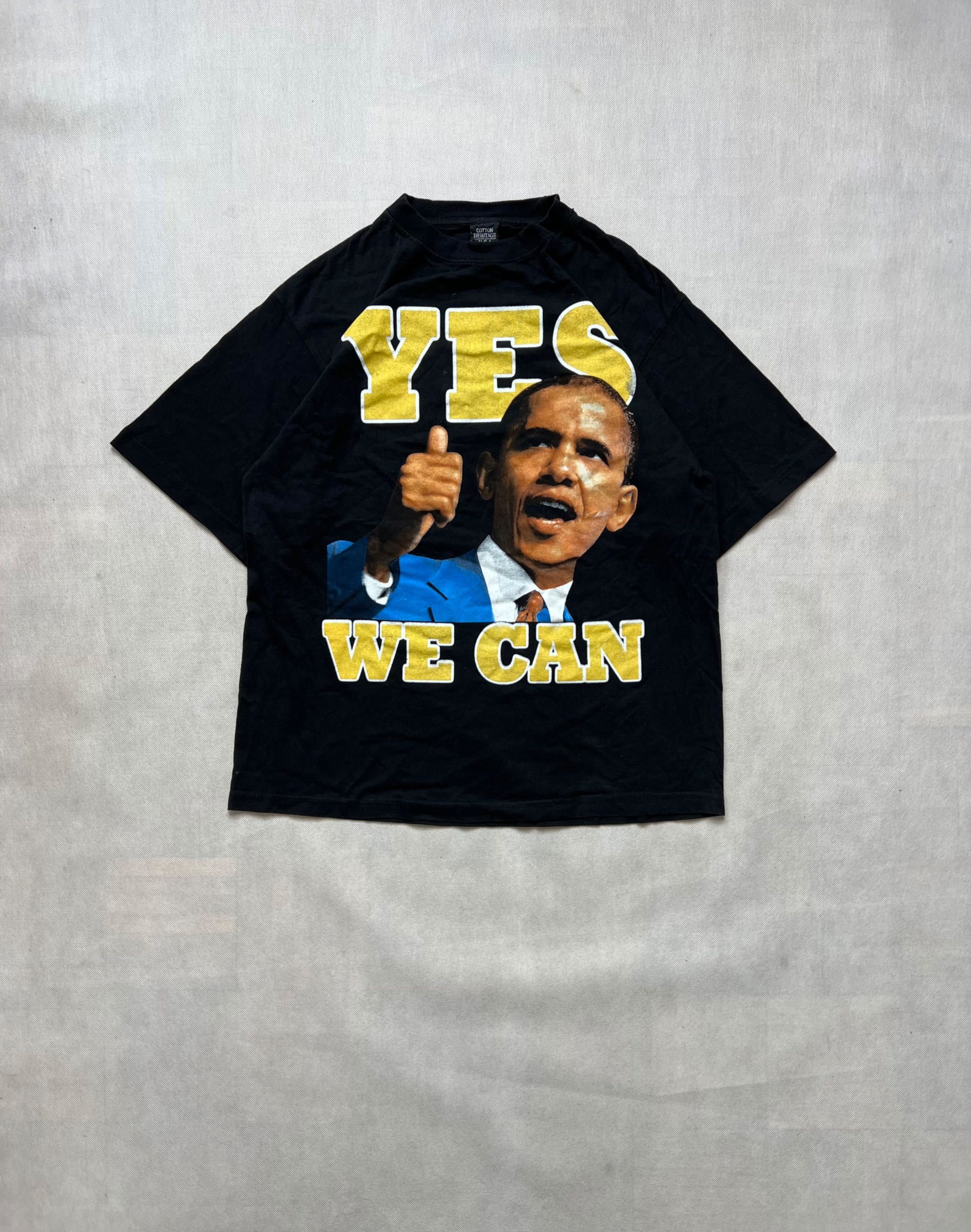 Tshirt Barack Obama „Yes We Can” USA vintage koszulka