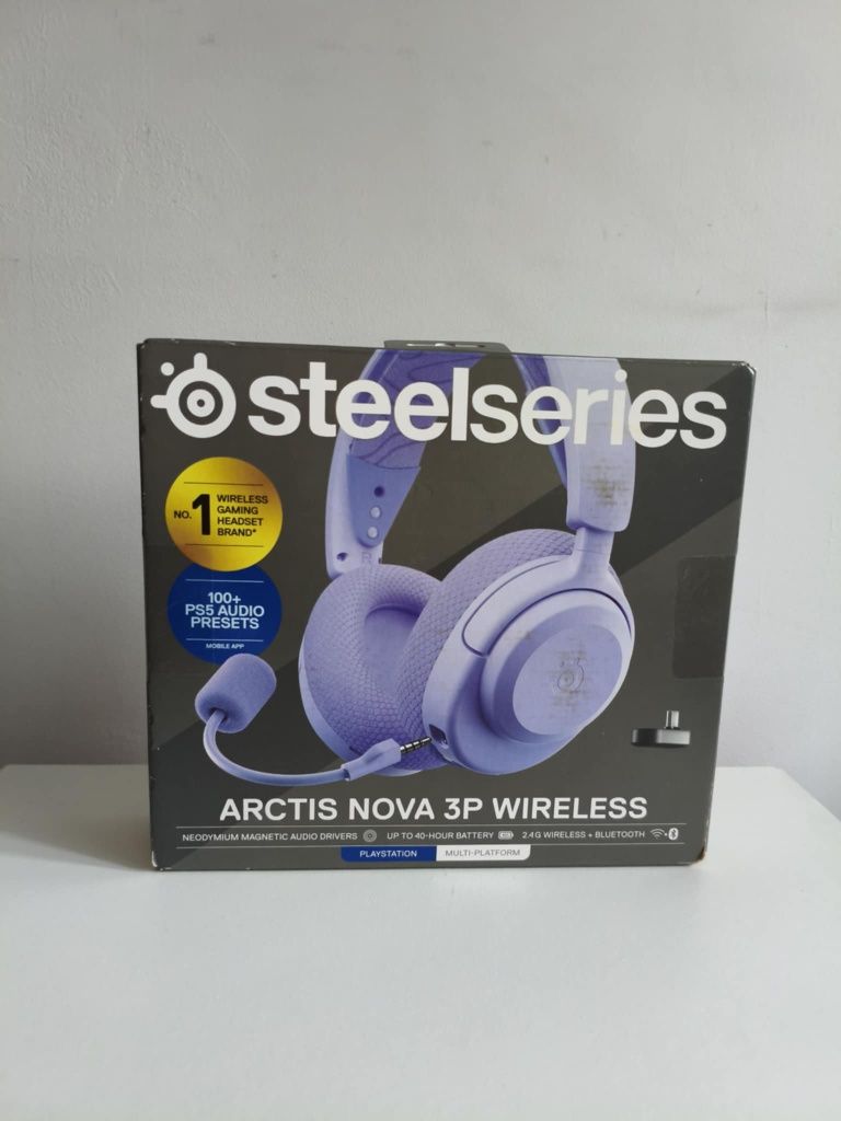 Nowe słuchawki Arctis Nova 3P Wireless for PlayStation - Lavender