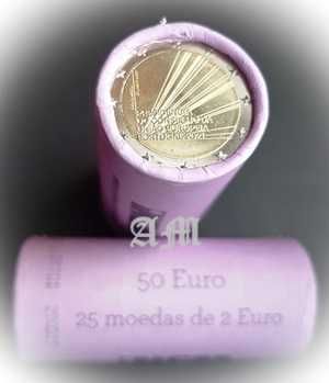 Portugal - 2€ Rolos de moedas Presidência Portuguesa da União Europeia