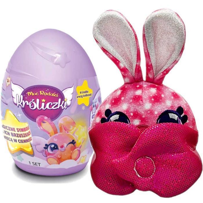 Moc Radości Króliczki Maskotka Niespodzianka Króliczek Wielkanocny