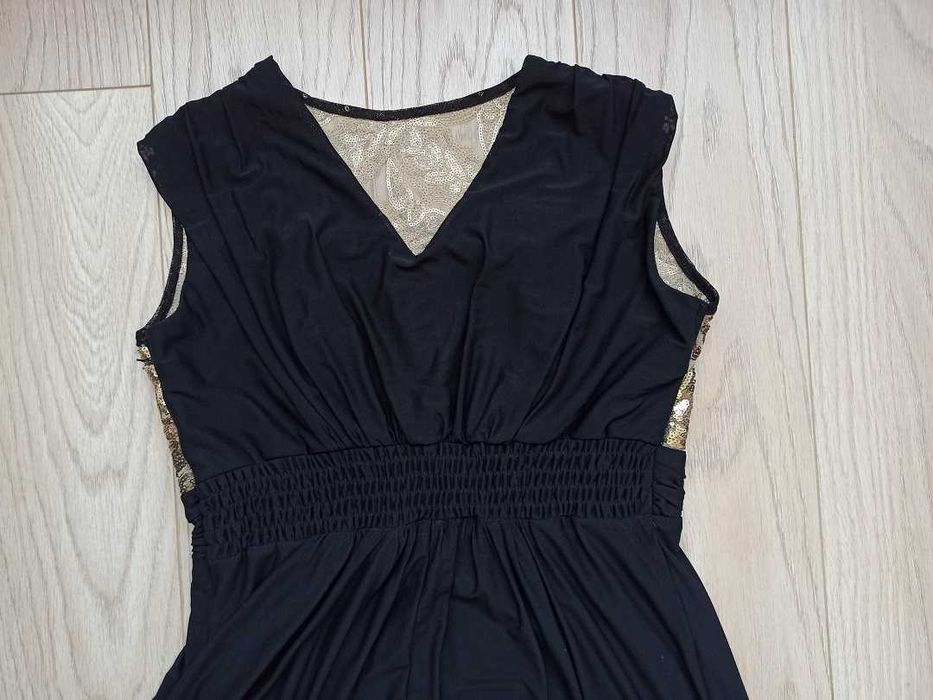 Довга вечірня сукня з паєтками, L-XL