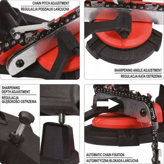Ostrzałka DO ŁAŃCUCHÓW łańcucha elektryczna KAMIEŃ do ostrzałki ZESTAW