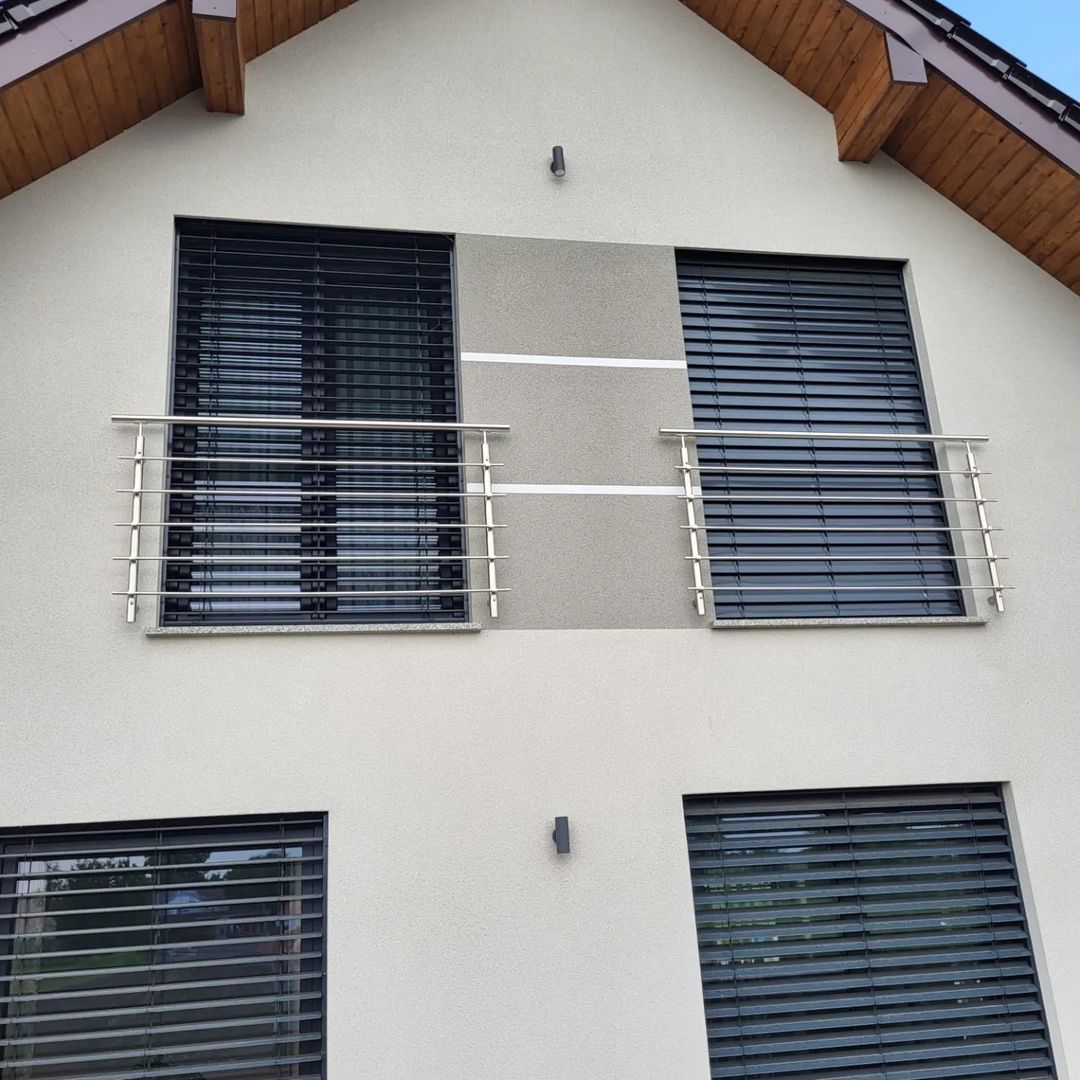Balustrady balkon francuski stal nierdzewna  aluminium  szkło