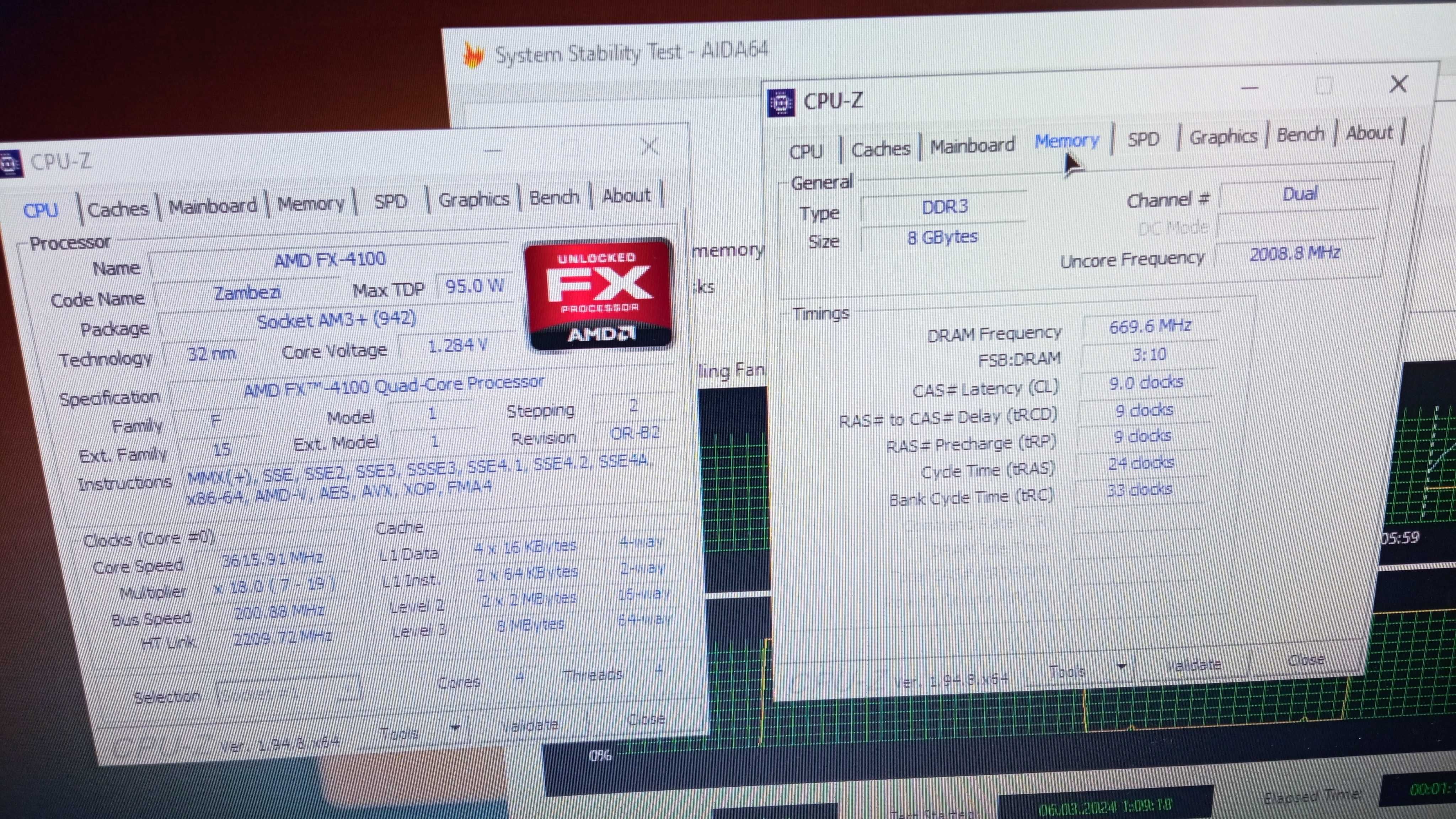 Процесcор AMD FX-4100 3.8 GHz. 4 ядра/4 потока. Soket AM3+