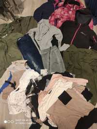 Paka zestaw ubrań roz M/L kurtka Softshell wiosenne spodnie koszulki