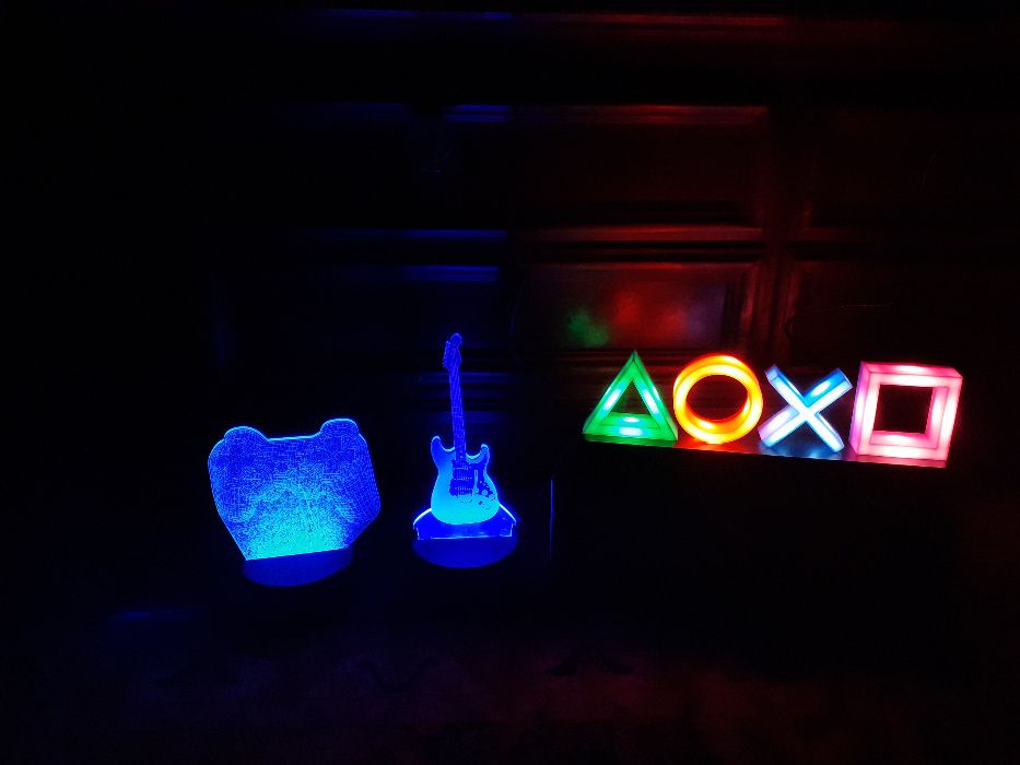 LED´s Playstation e Guitarra