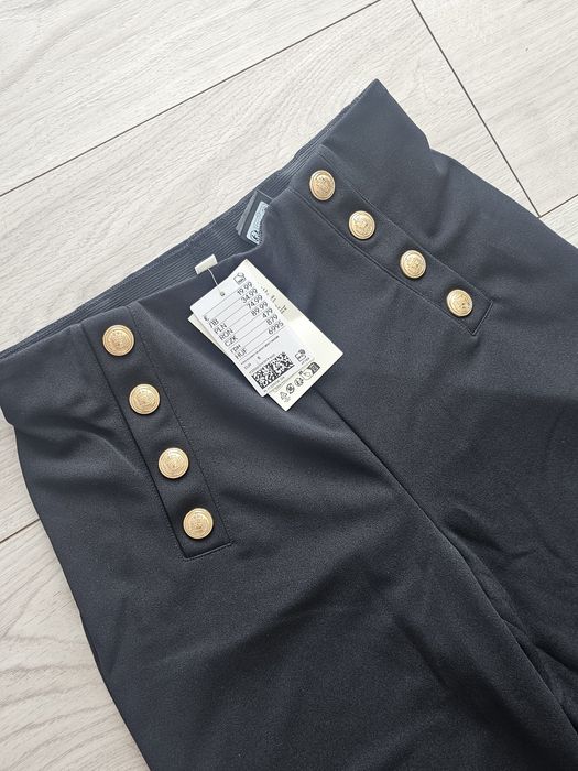 Nowe czarne eleganckie szerokie spodnie H&M rozmiar S