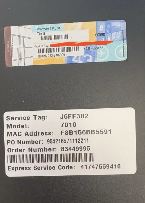 Zestaw komputerowy DELL Optiplex 7010 Komputer stacjonarny