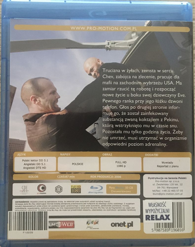 Adrenalina 2006 Blu-ray PL Wydanie Polskie