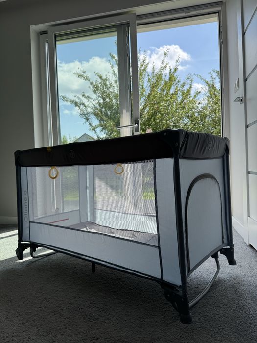 Łóżeczko turystyczne niemowlece lionelo kolyska szare