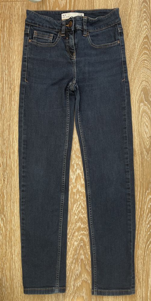 Next petite jeansy skinny damskie XS 34 granatowe