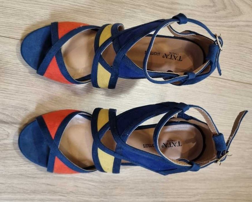 Szpilki kolorowe Tata, rozmiar 40