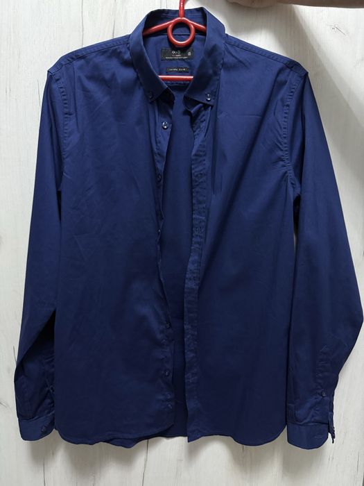 Мужская синяя рубашка oodji