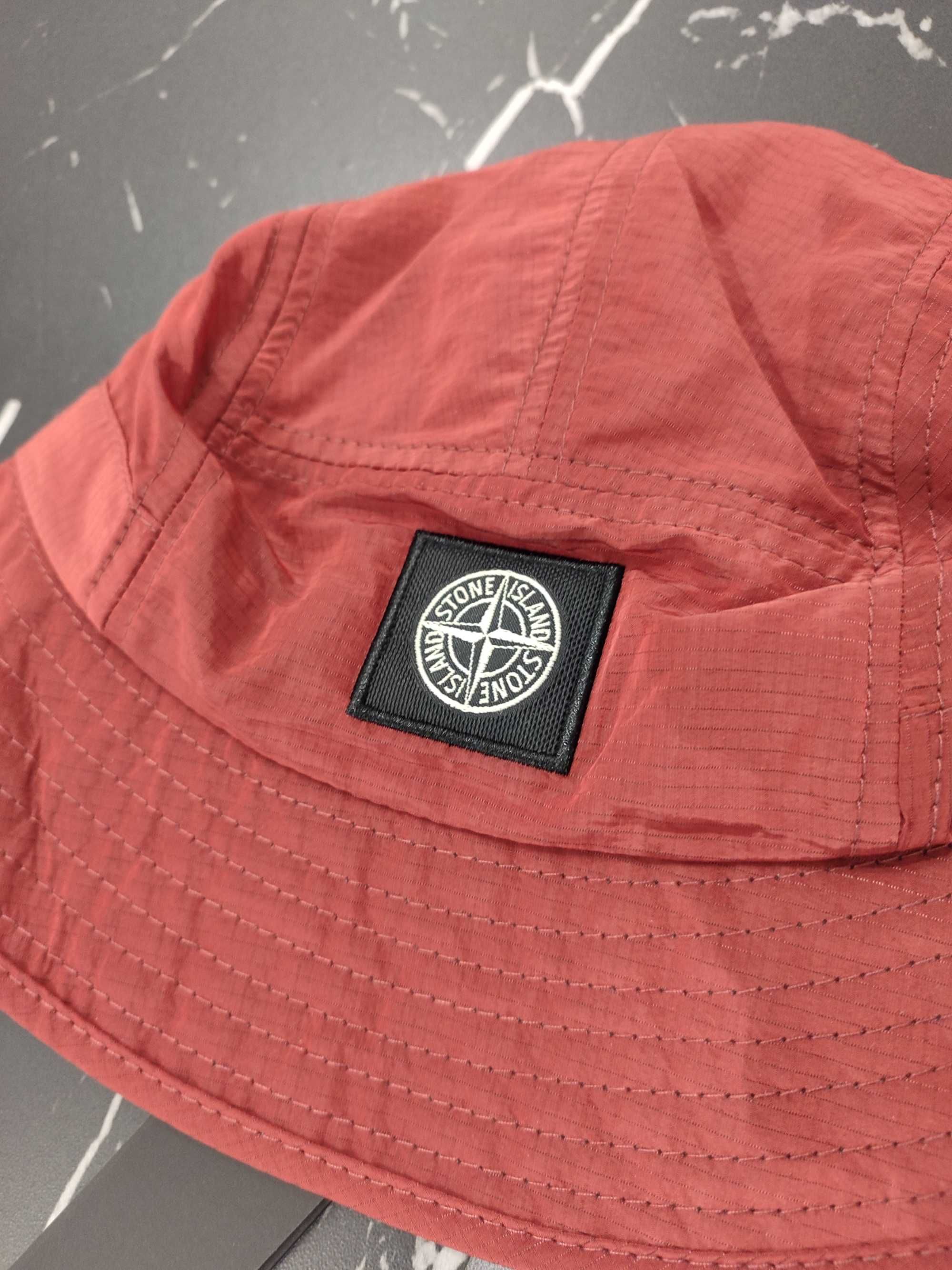 Панама STONE ISLAND 99755 Nylon Metal Ripstop Bucket Hat Red SI0172-RD