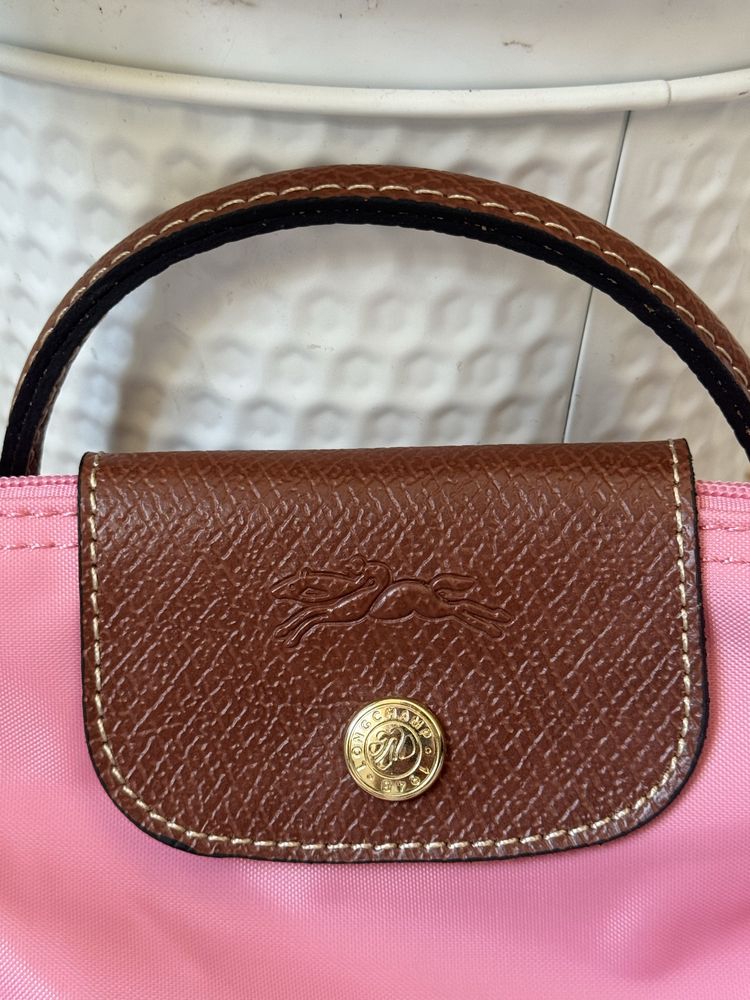 Mala longchamp size Xs rosa
