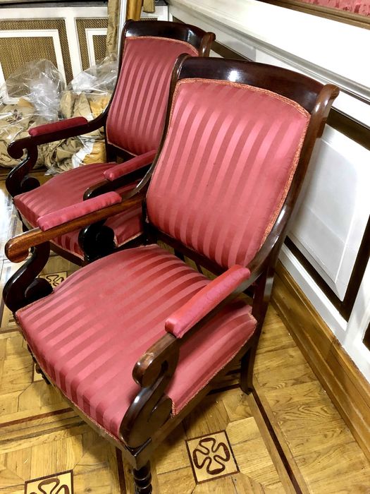 Lata 60' fotele typu Bergér, 2 szt., Berżer Henrykow