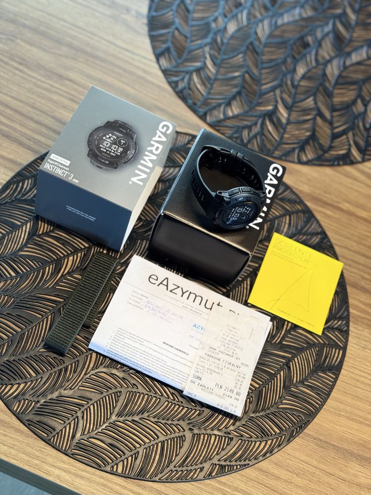 Garmin Instinct 3 Tactical Solar 45 mm MIP Jak NOWY