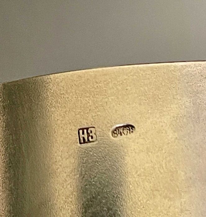 Porta-copo em prata, Rússia, fim do século XIX