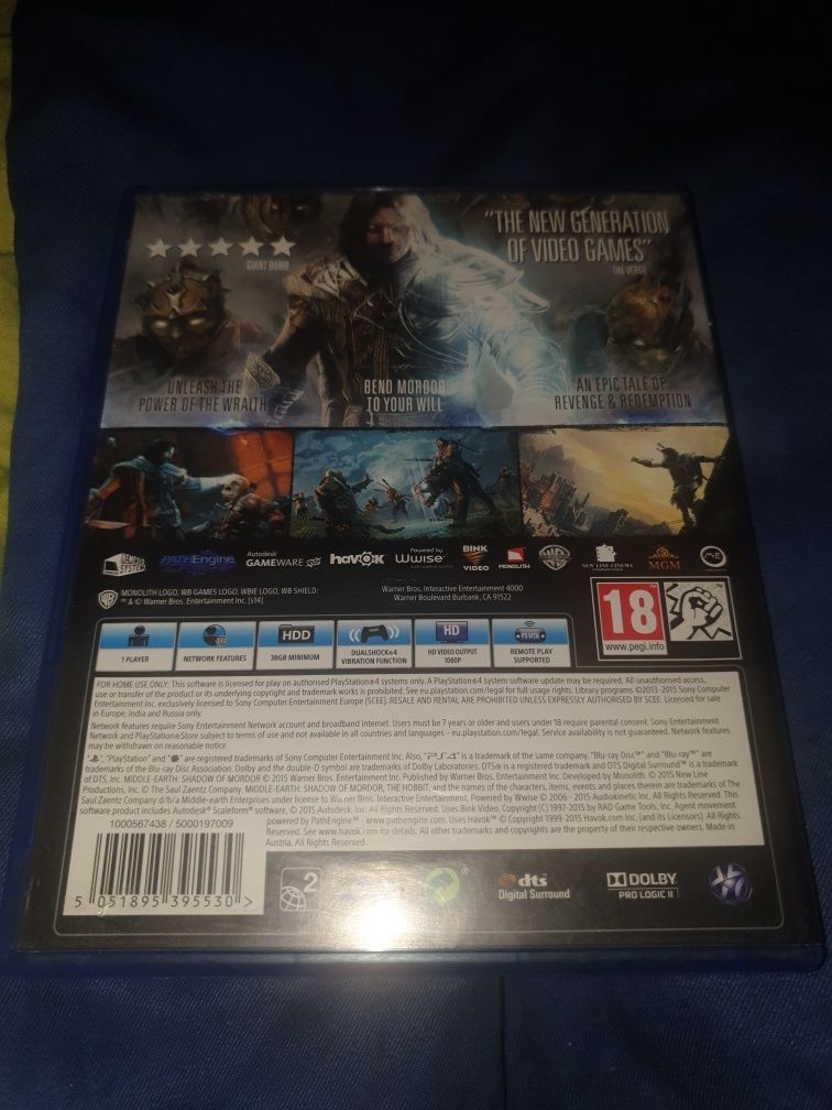 Shadow of mordor edition ps4