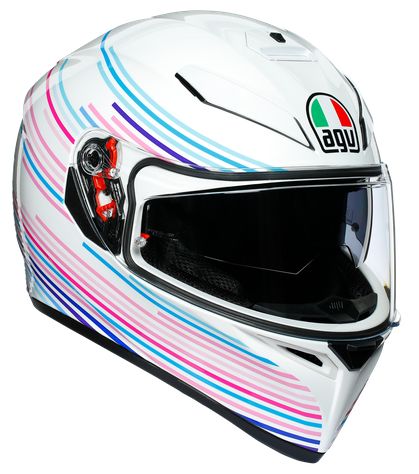 AGV K3 SV 002 SAKURA PEARL WHITE/PURPLE kask integralny blenda 2020