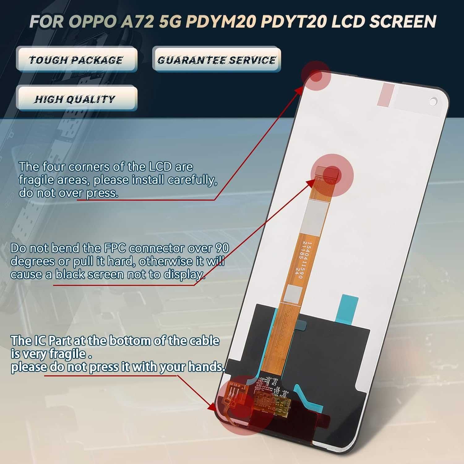Wyświetlacz RongZy LCD for Oppo A72