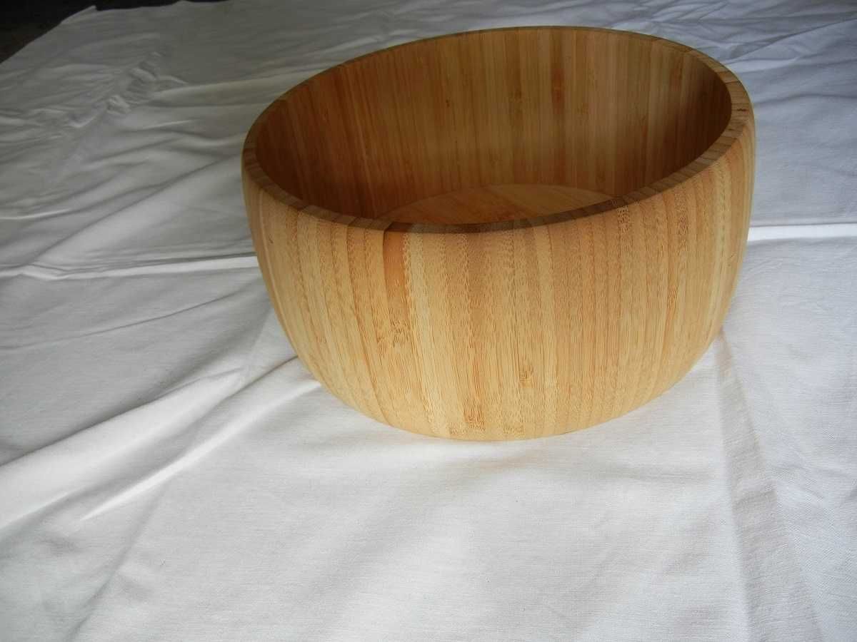 Bambusowa miska  nowa średnica 22 cm, wysokość 10 cm
