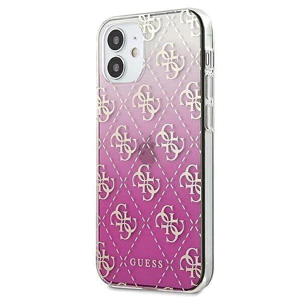 Etui Guess 4G Gradient na iPhone 12 mini - różowe