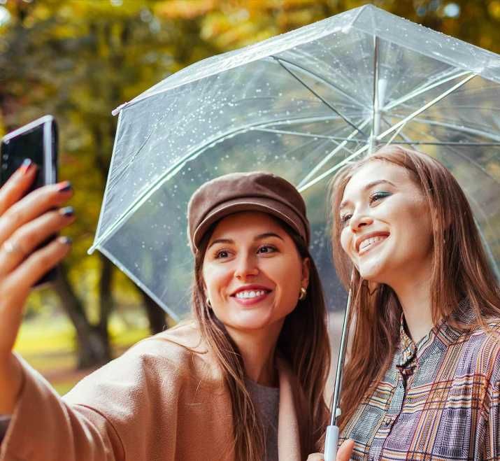 Parasol parasolka automatyczna przezroczysta transparentna