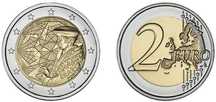 Moeda Euro Portugal comemorativa 2€ 35.º Aniversário Erasmus 2022