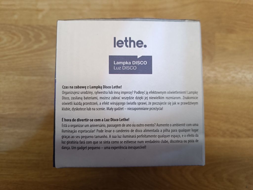 Lampka disco Lethe kula lustrzana