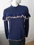 Sweter granat-brokat r.S  modstrom